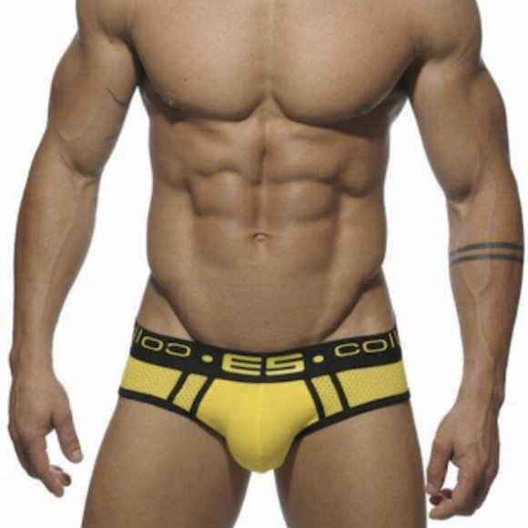ES Collection Men's Mesh breathable low waist Briefs